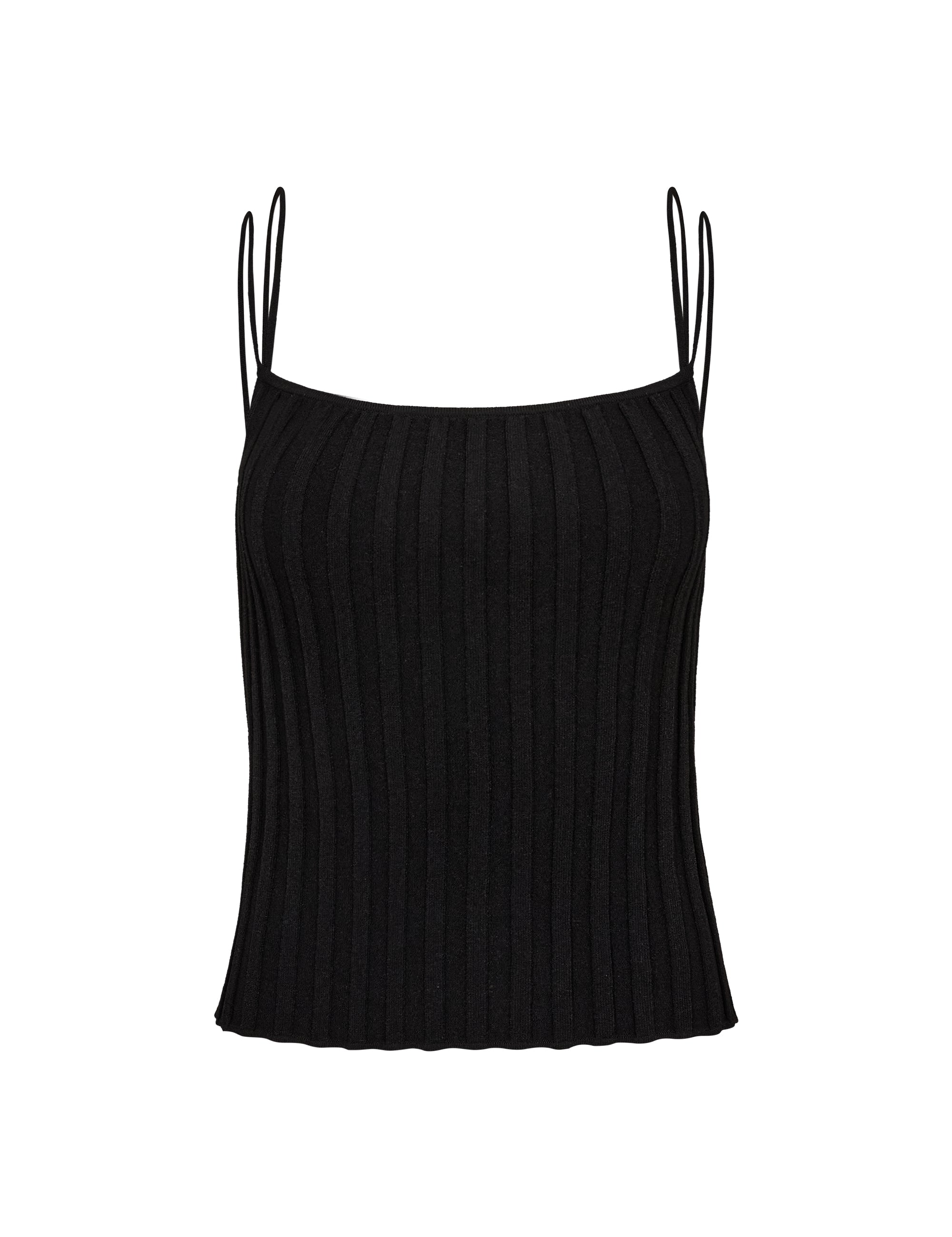 Trine String Top Black