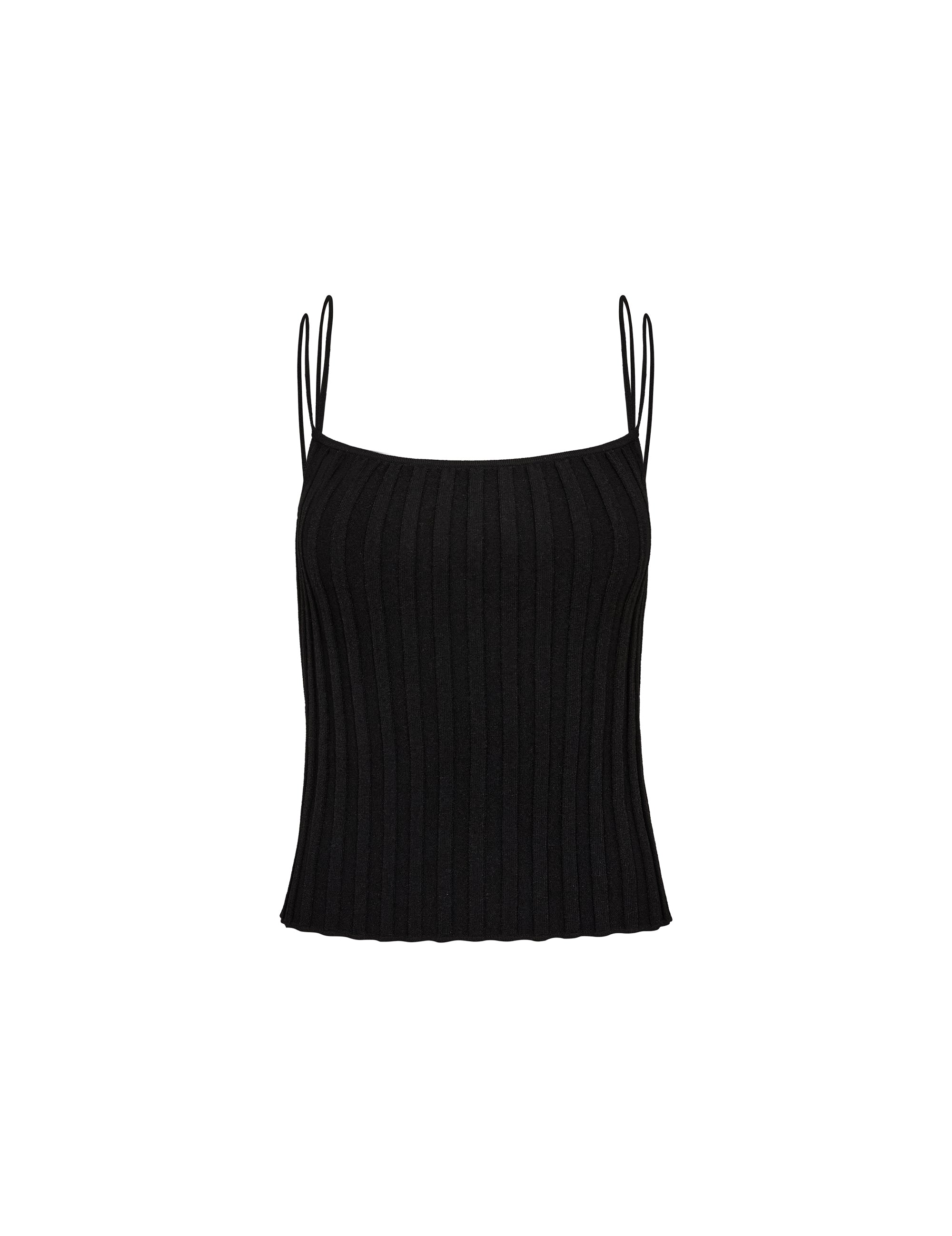 Trine String Top Black