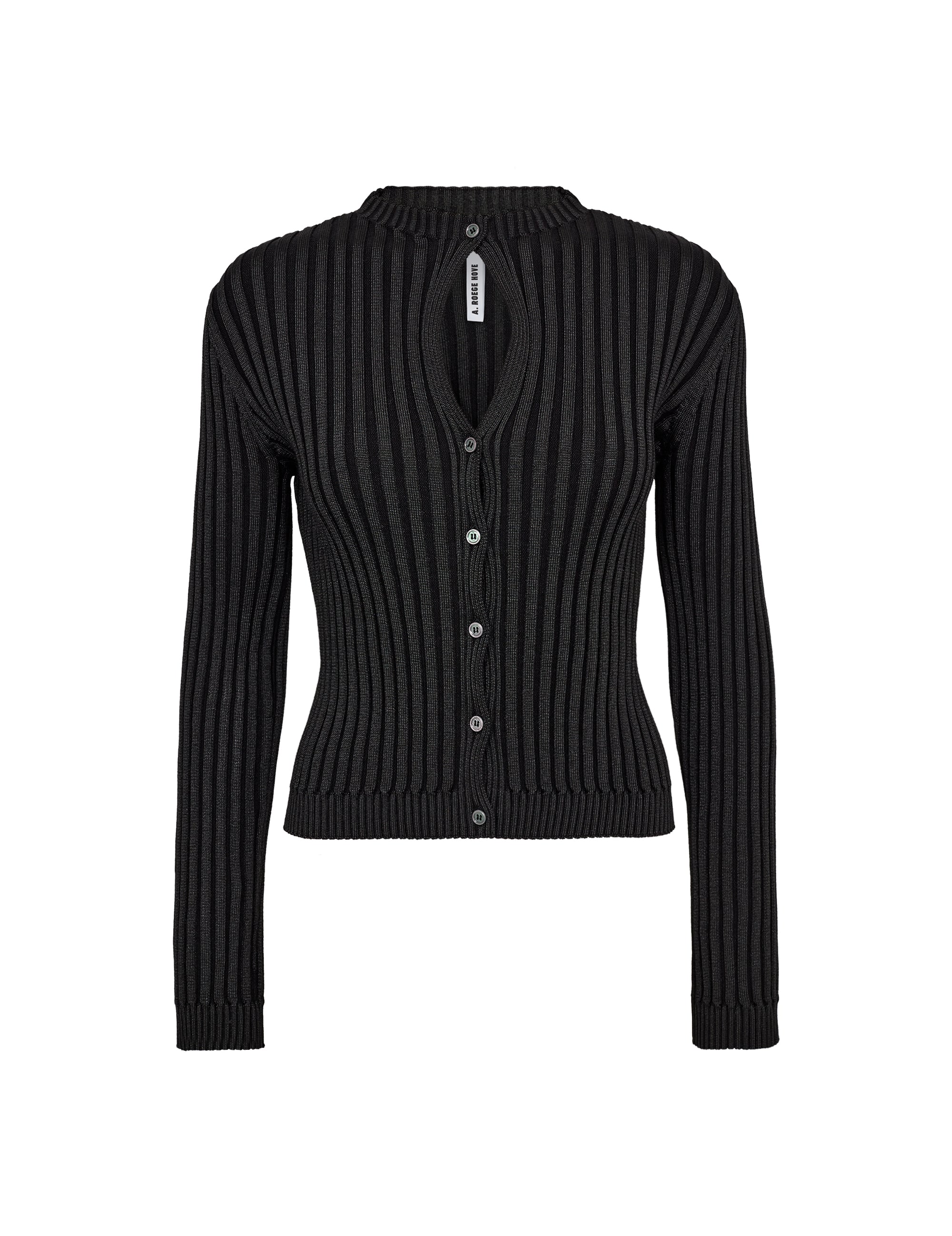 Ara Keyhole Cardigan Black